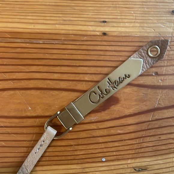 Cole Haan "Bailey" Beige Leather Convertible Hobo - Picture 6 of 10